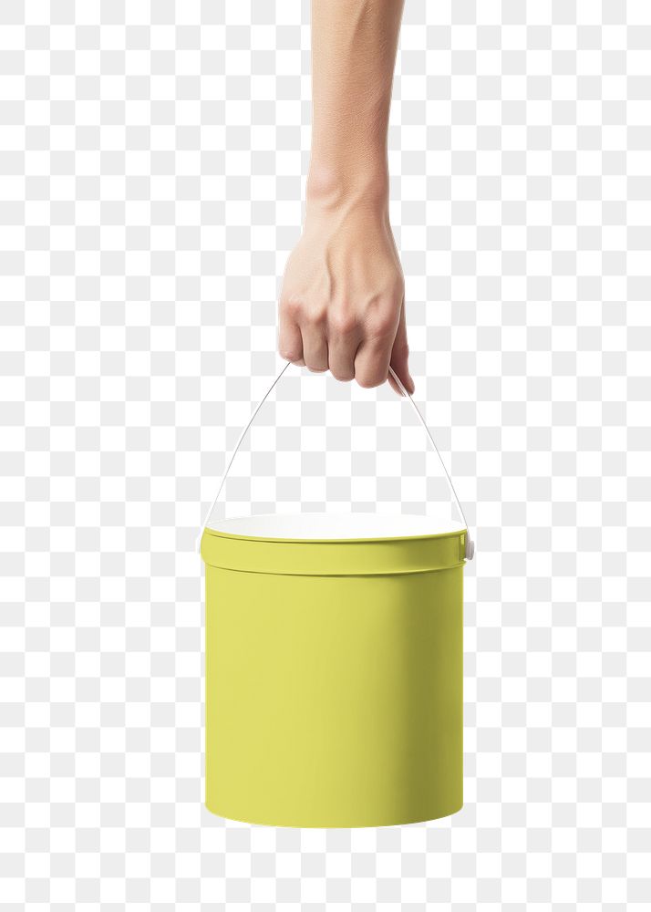 Paint bucket png, product packaging, transparent background