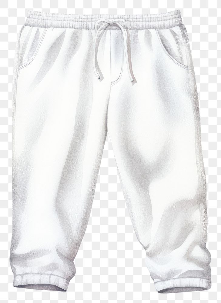 PNG  Pants white outerwear trousers. AI generated Image by rawpixel.