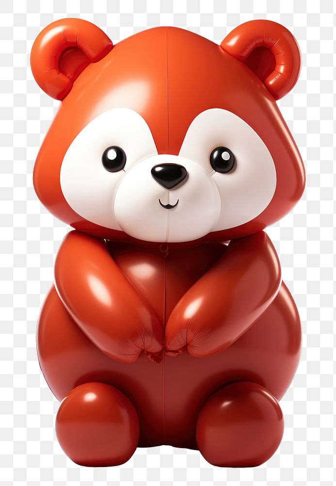 PNG Panda cute toy red. AI generated Image by rawpixel.