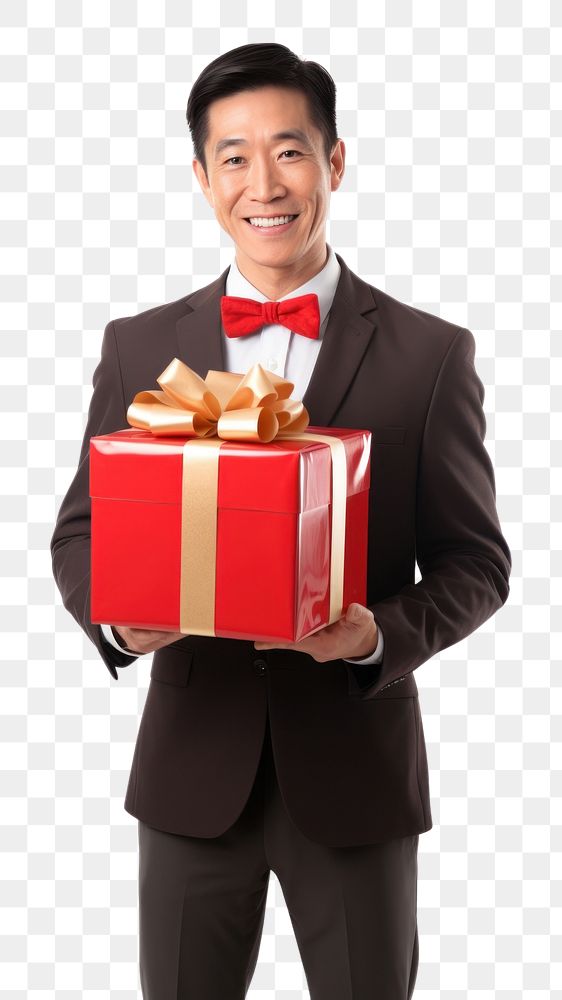 PNG Gift box holding adult. AI generated Image by rawpixel.