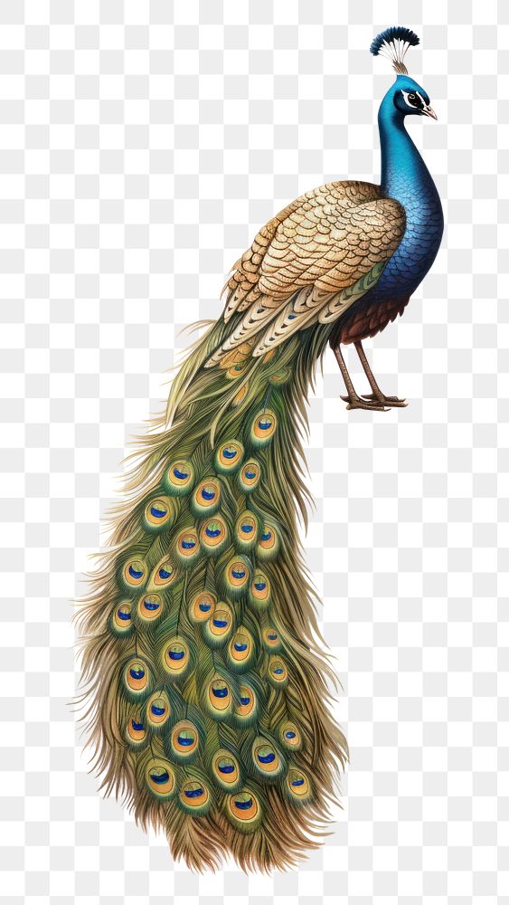 PNG A peacock drawing animal bird. .
