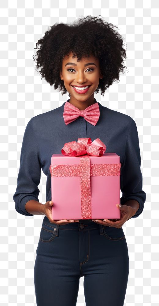 PNG Gift holding adult women. AI generated Image by rawpixel.