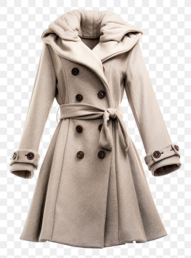PNG Coat overcoat winter white. AI generated Image by rawpixel.