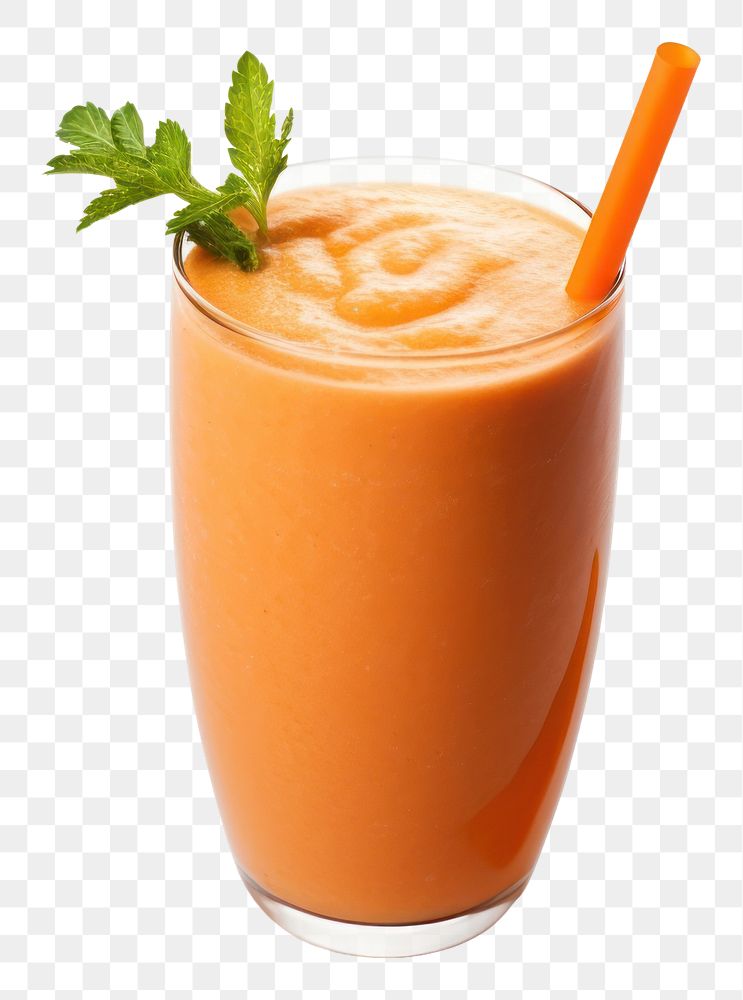 PNG Carrot smoothie juice drink herbs. AI generated Image by rawpixel.
