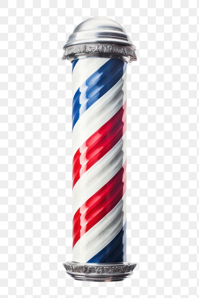 PNG  Barber pole white background lighthouse security. AI generated Image by rawpixel.
