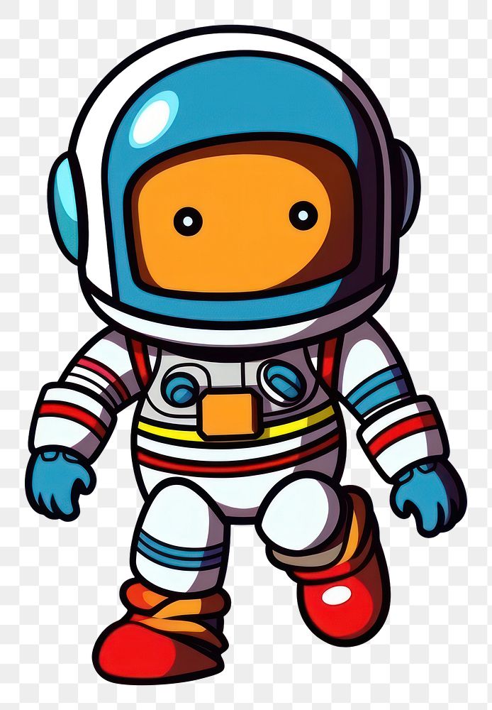 PNG Cute flowing Astronaut astronaut robot futuristic. AI generated Image by rawpixel.