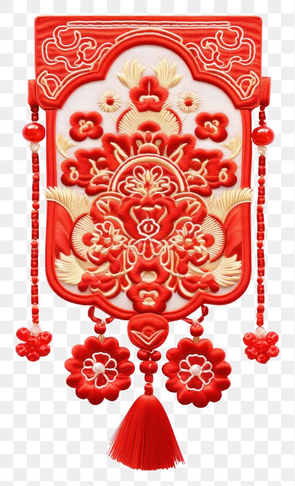PNG Red envelope pattern art red. AI generated Image by rawpixel.
