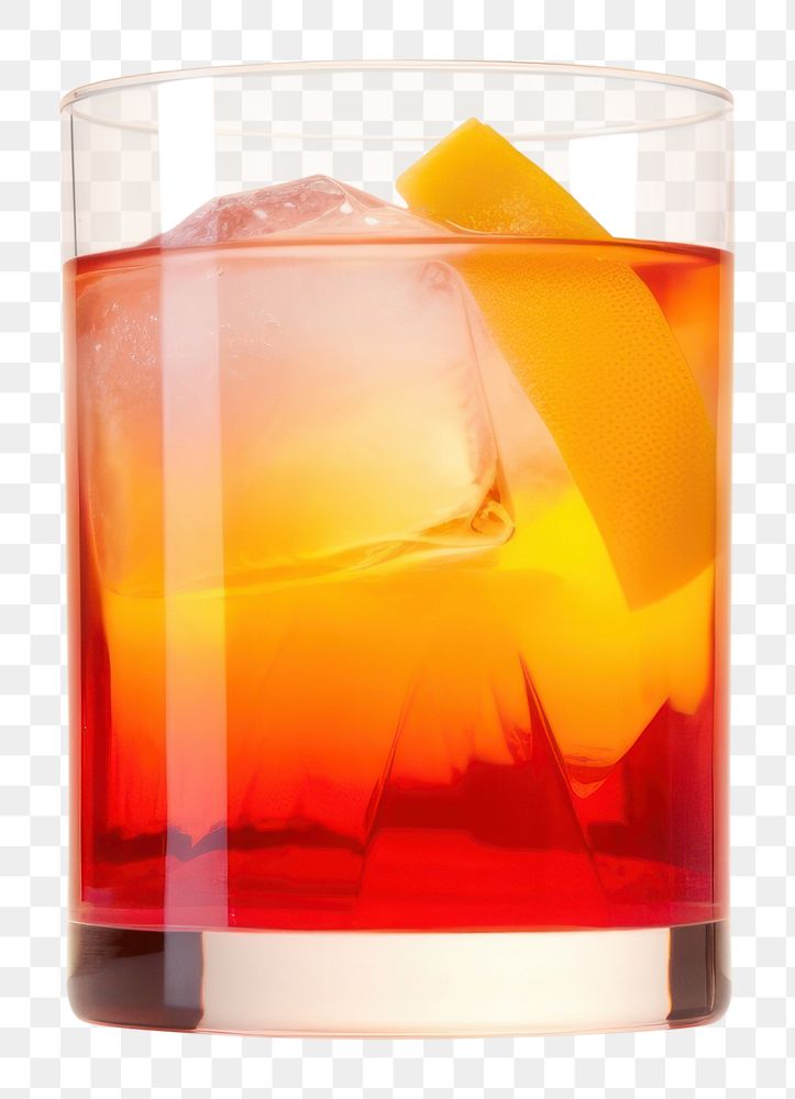 PNG Ruby rum sunrise cocktail glass drink. AI generated Image by rawpixel.