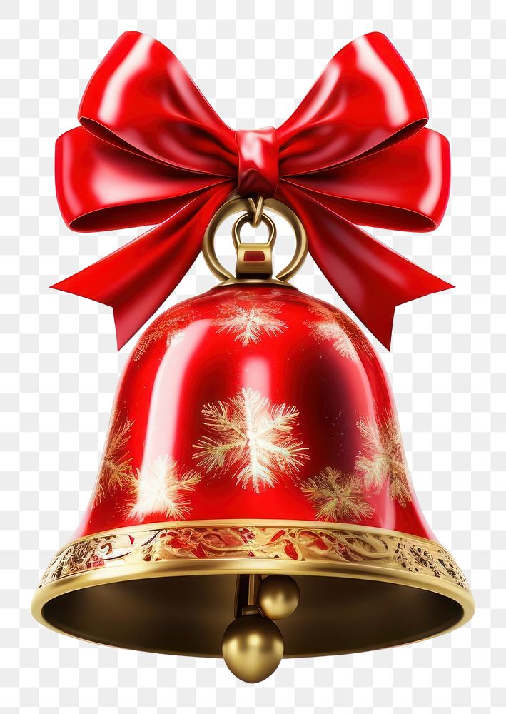 PNG Christmas bell white background celebration decoration. AI generated Image by rawpixel.
