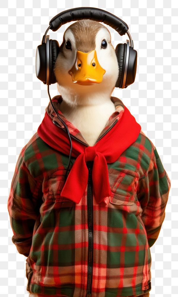 PNG Duck wearing headphones. AI generated Image by rawpixel.