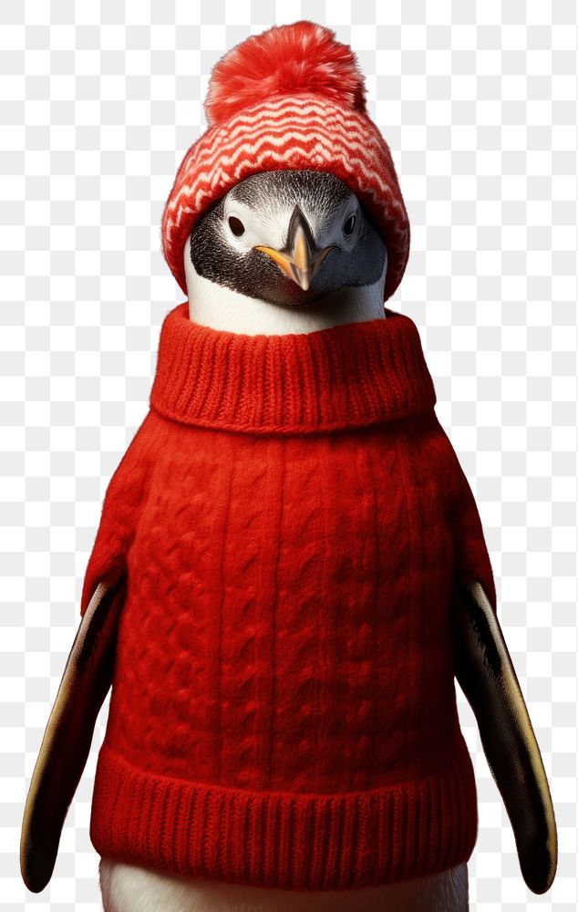 PNG Penguin in Christmas sweater. AI generated Image by rawpixel.