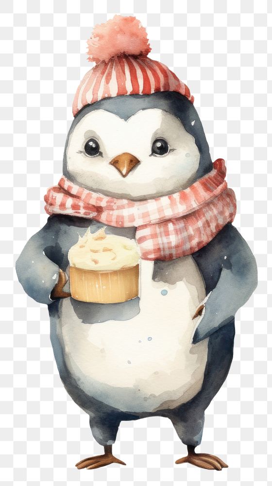 PNG  Penguin penguin snowman winter. AI generated Image by rawpixel.