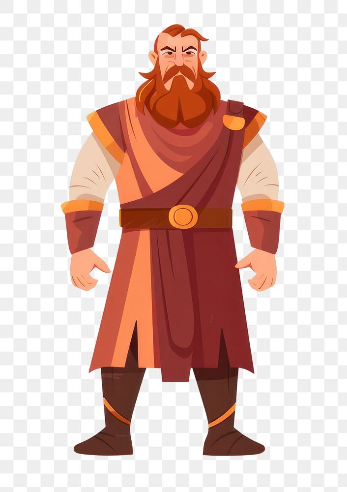 PNG Viking man cartoon adult white background. AI generated Image by rawpixel.