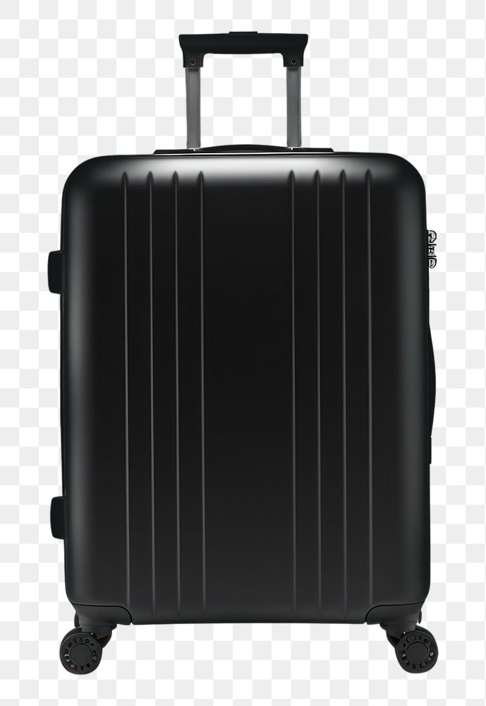 PNG Suitcase luggage travel black. AI generated Image by rawpixel.