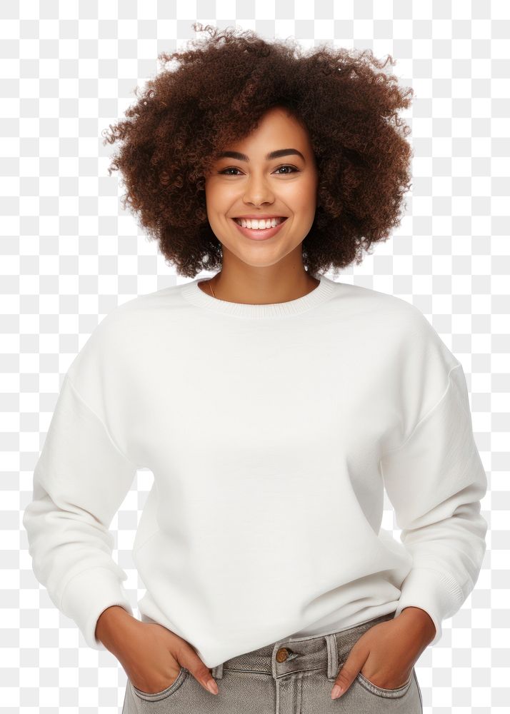 PNG African american women standing portrait sweater