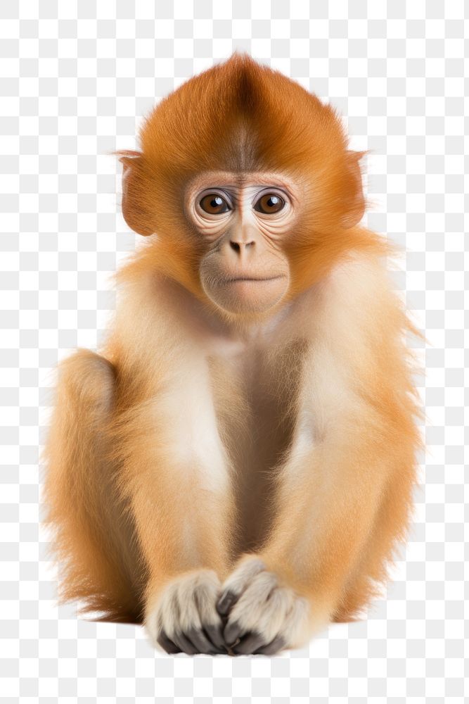 Cute Monkey monkey wildlife mammal. AI generated Image by rawpixel.