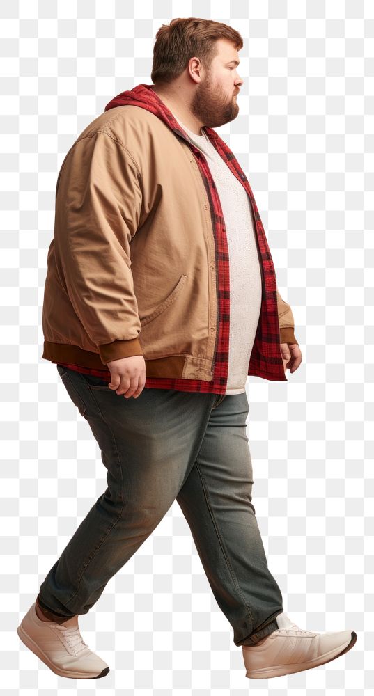 PNG Chubby man standing walking adult. AI generated Image by rawpixel.