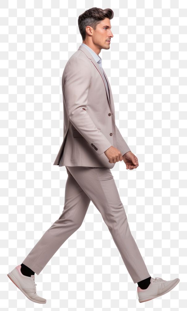 PNG Man walking tuxedo adult. AI generated Image by rawpixel.