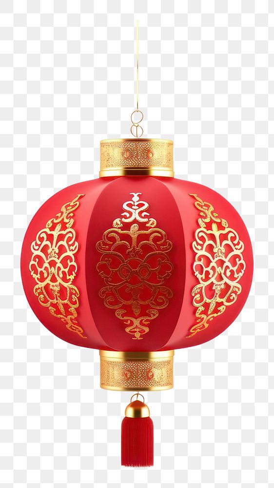 PNG Chinese new year lantern lamp white background. AI generated Image by rawpixel.