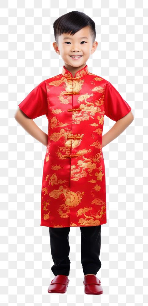 PNG Chinese new year tradition dress child. AI generated Image by rawpixel.