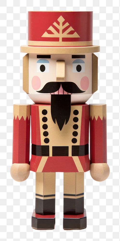 PNG  Nutcracker christmas toy white background. AI generated Image by rawpixel.