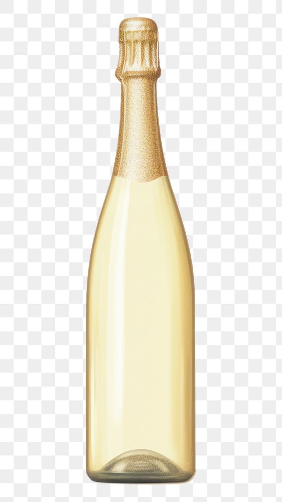 PNG Champagne bottle glass drink wine. AI generated Image by rawpixel.