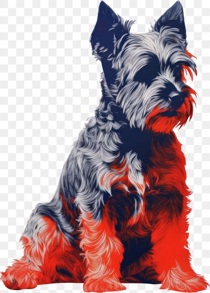 PNG Schnauzer schnauzer terrier mammal. AI generated Image by rawpixel.