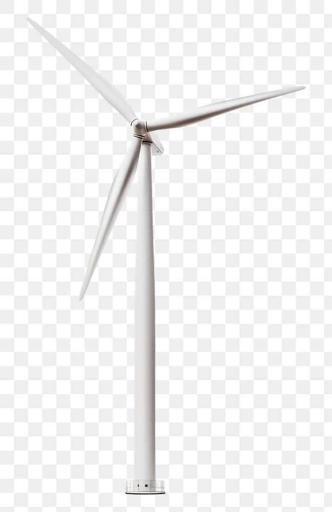 PNG Wind turbine windmill machine white background. AI generated Image by rawpixel.