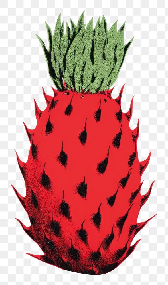 PNG Dragon fruit strawberry plant green. 