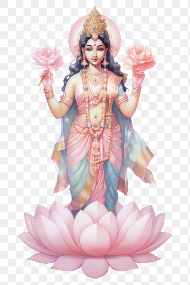 PNG Lakshmi puja indian goddess worship flower female
