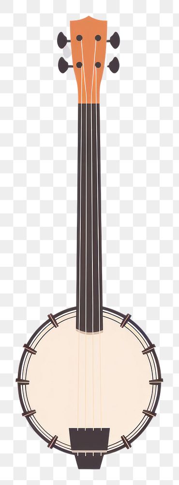PNG  A banjos guitar white background performance. AI generated Image by rawpixel.