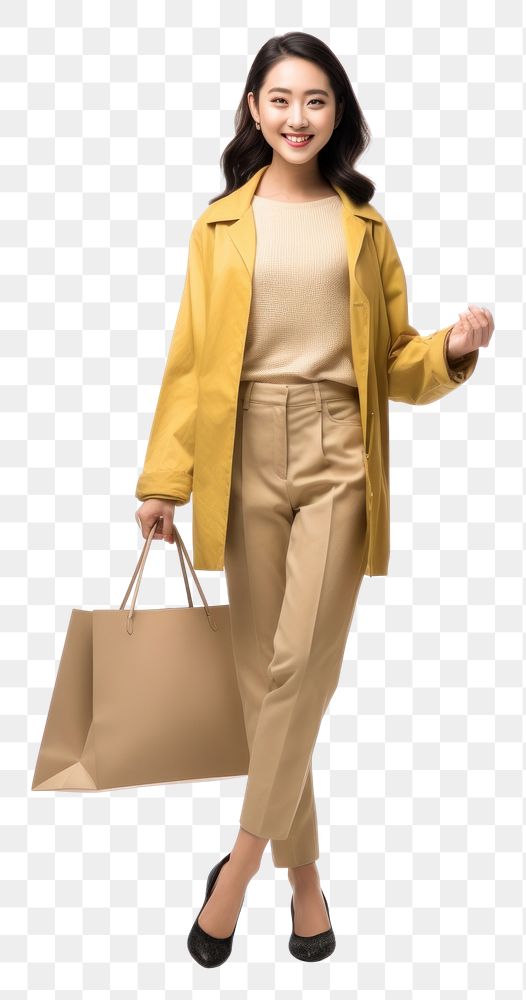 PNG  Bag female adult coat. AI generated Image by rawpixel.