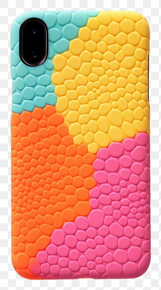 PNG  A silicone phone case white background mobile phone electronics. AI generated Image by rawpixel.