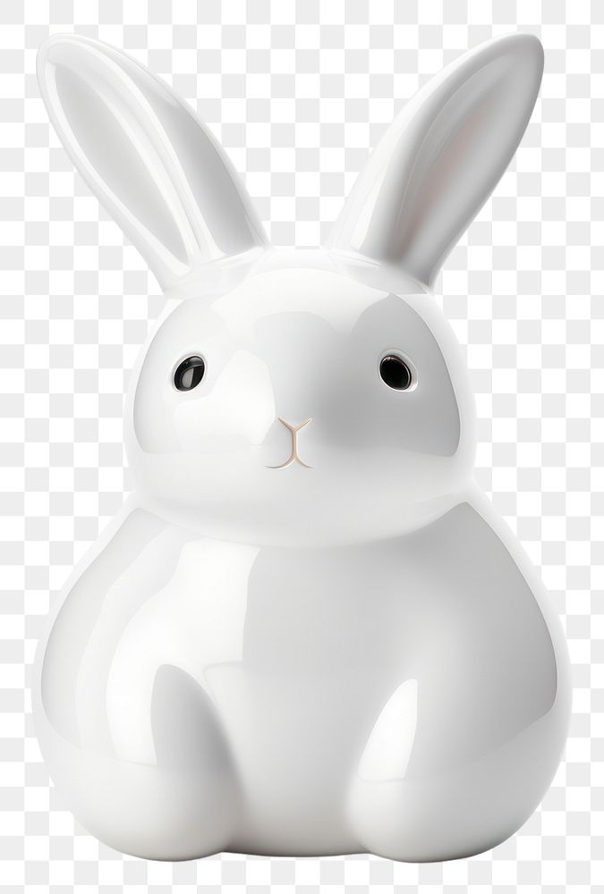 PNG  Rabbit animal mammal white. AI generated Image by rawpixel.