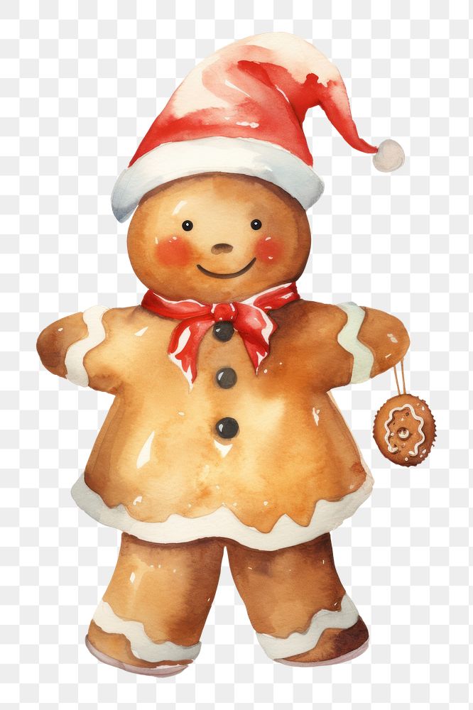 PNG  Christmas ginger man cookie gingerbread snowman food. AI generated Image by rawpixel.