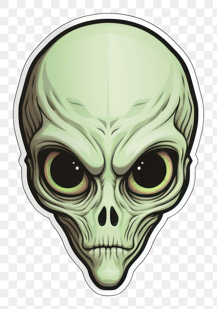 PNG Illustration sticker alien representation science. AI generated Image by rawpixel.
