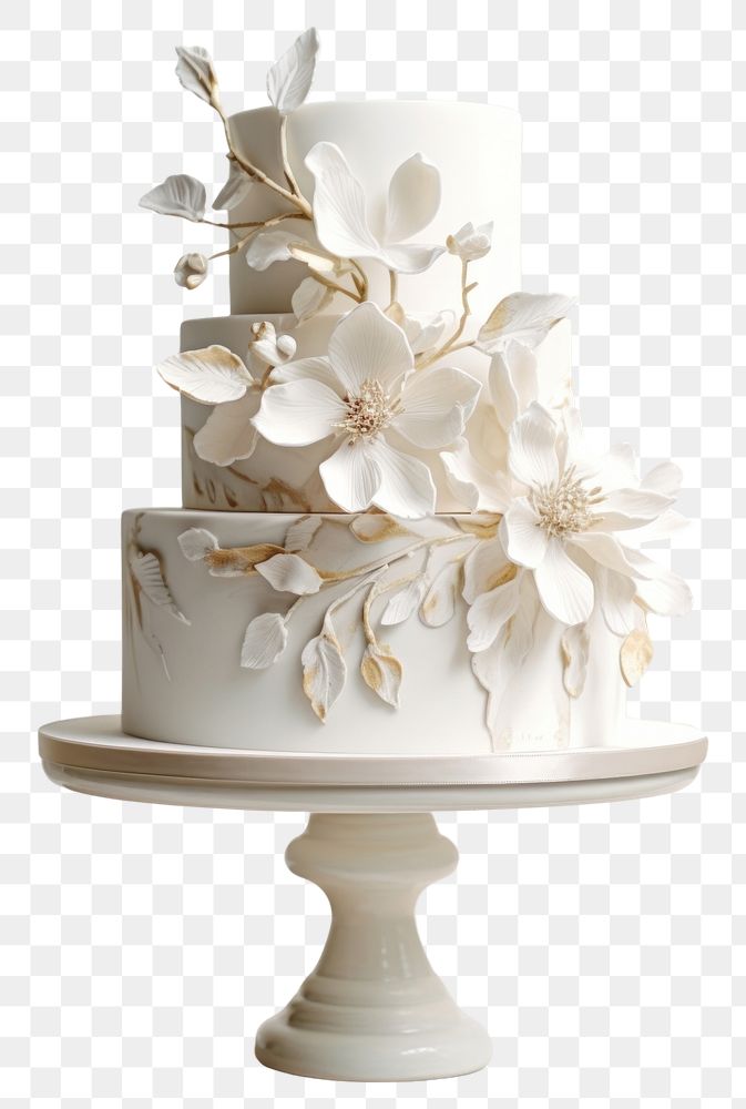 PNG  White wedding cake dessert flower food. 