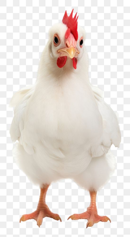 PNG White chicken poultry animal bird. AI generated Image by rawpixel.