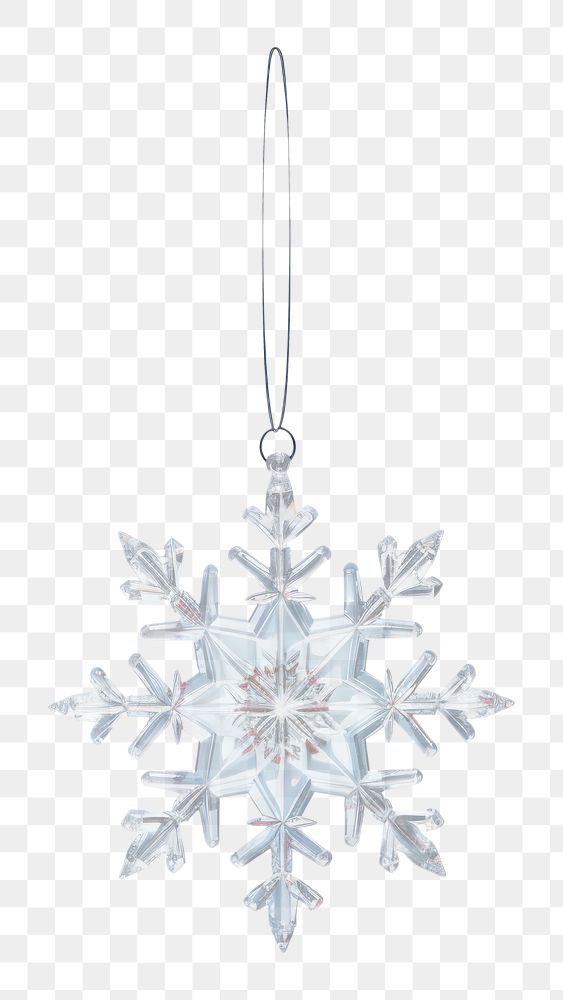 PNG Plastic glitter snowflake ornament christmas celebration accessories. AI generated Image by rawpixel.