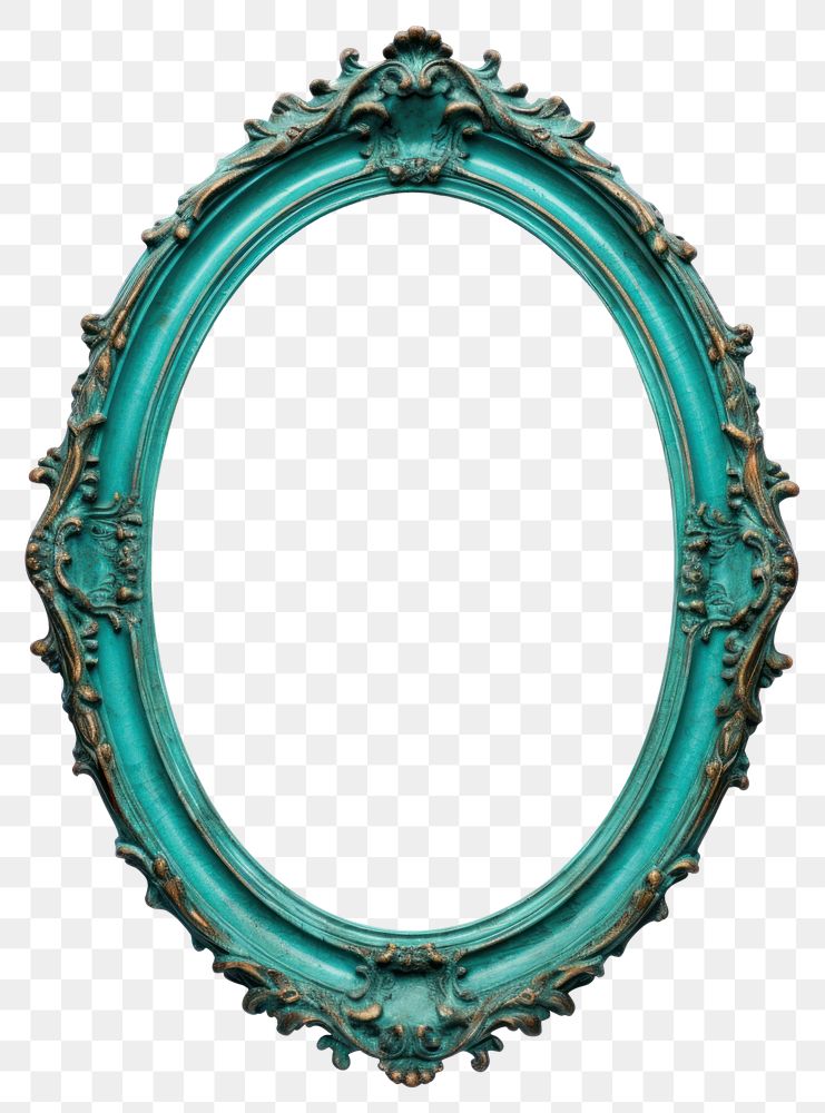 PNG  Oval Turquoise frame vintage turquoise jewelry photo. AI generated Image by rawpixel.
