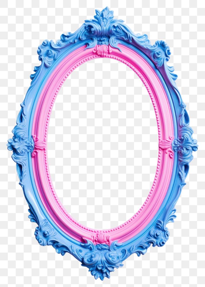 PNG  Photo pink blue oval. AI generated Image by rawpixel.
