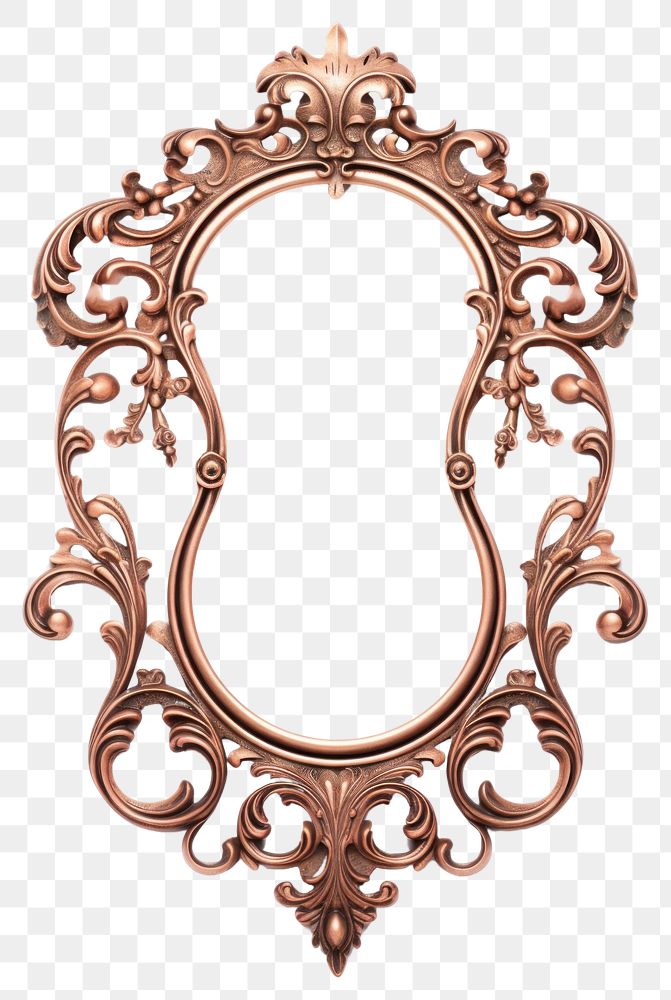 PNG  Crescent design frame vintage jewelry photo white background. AI generated Image by rawpixel.