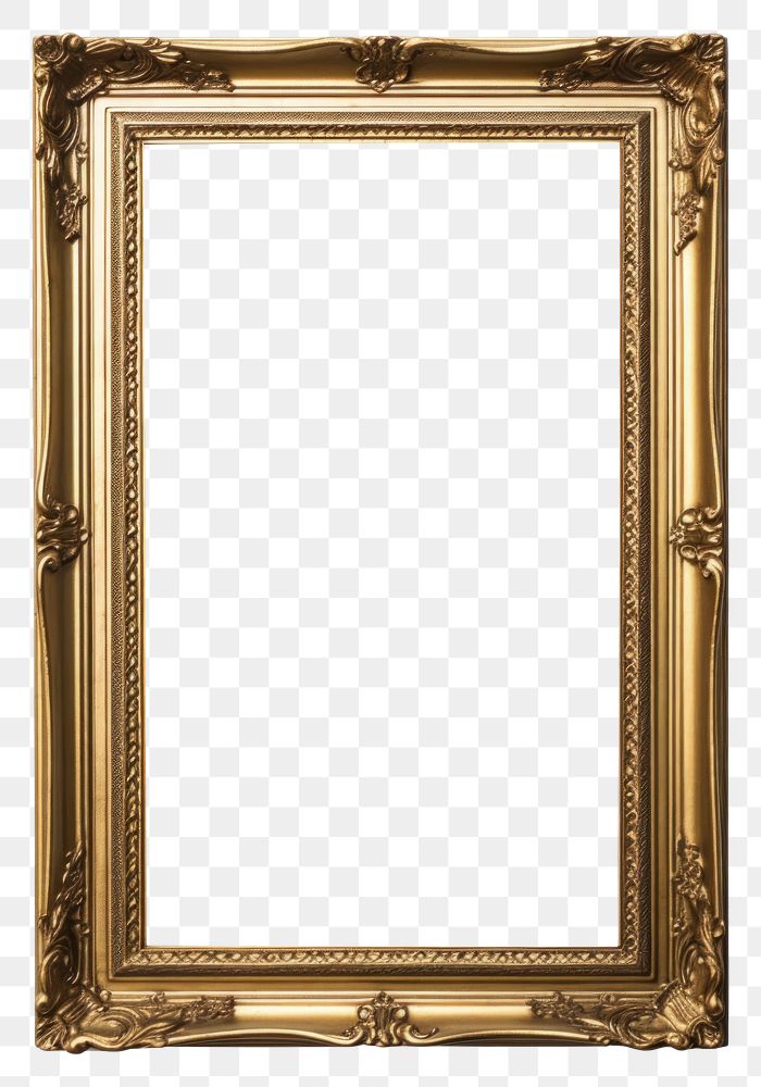 PNG  Mirror frame photo gold. AI generated Image by rawpixel.
