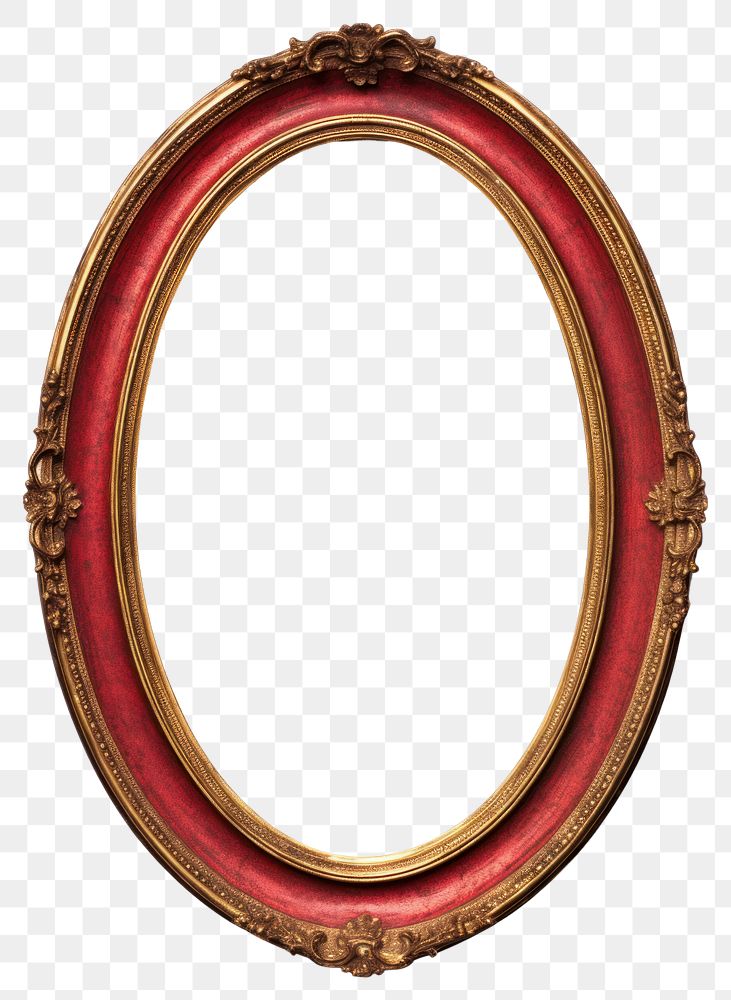 PNG  Frame photo gold oval. AI generated Image by rawpixel.