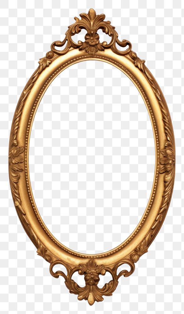 PNG  Gold Oval jewelry frame photo. AI generated Image by rawpixel.