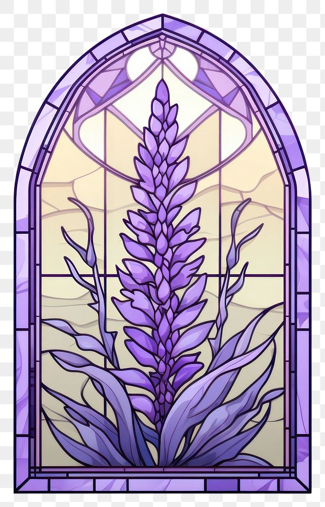 PNG  Glass Lavender lavender flower plant. AI generated Image by rawpixel.