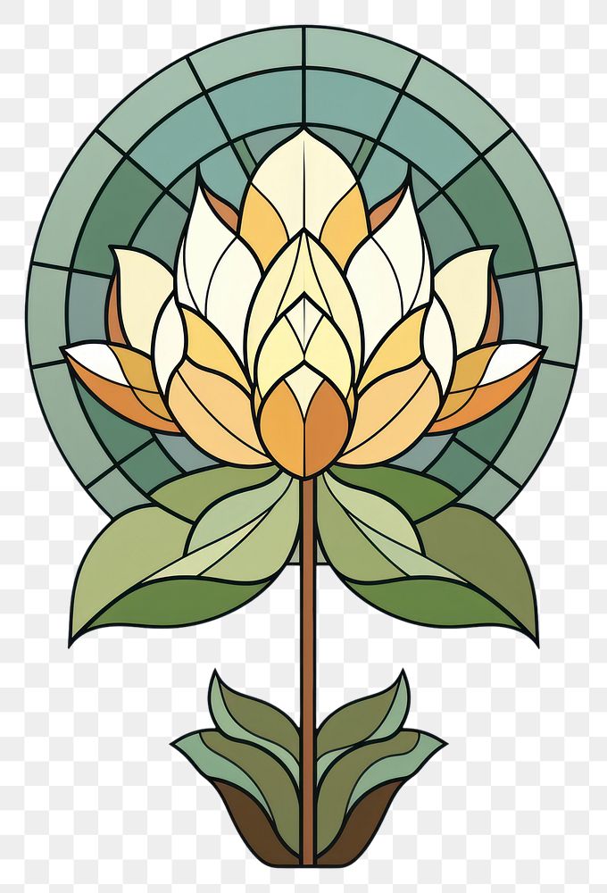 PNG Glass Lotus flower shape plant. 