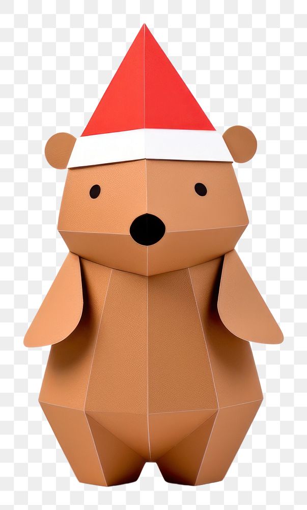 PNG Christmas hat bear white background representation. AI generated Image by rawpixel.