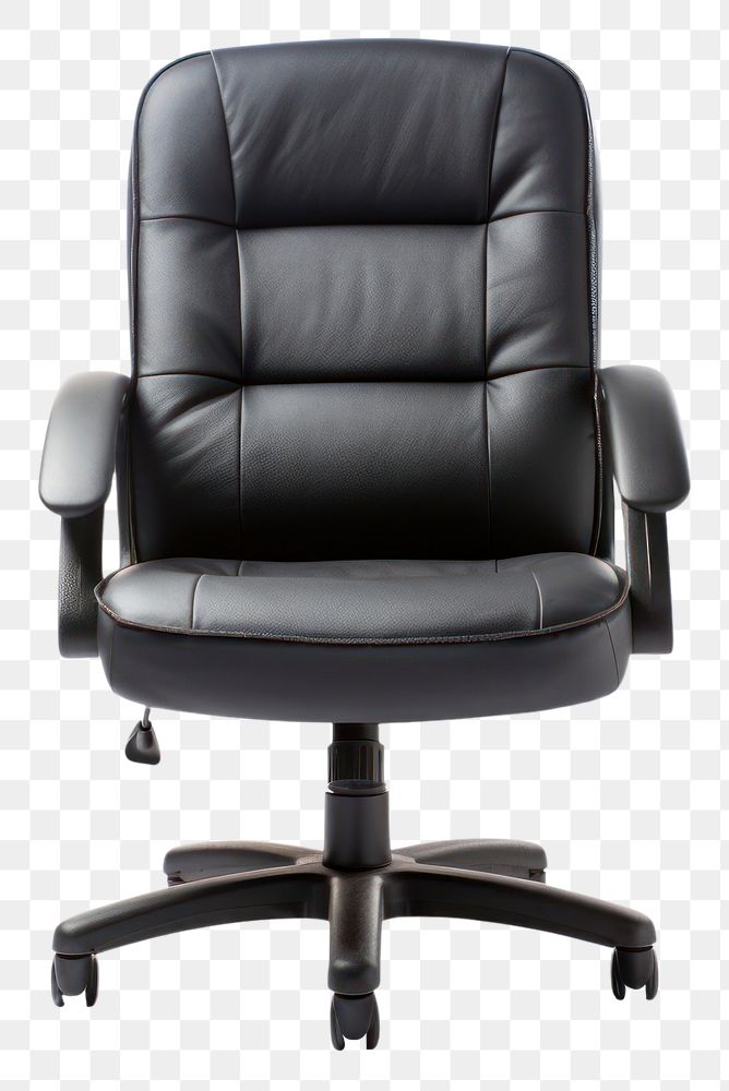 PNG  Office chair furniture armchair white background