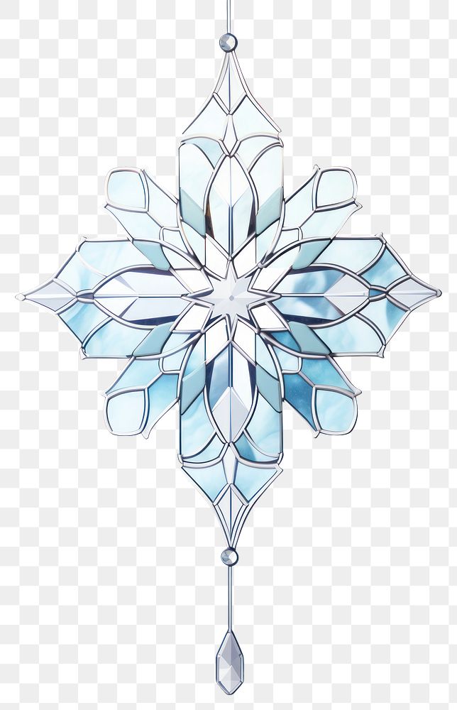 PNG  Glass snowflake white background architecture accessories. AI generated Image by rawpixel.